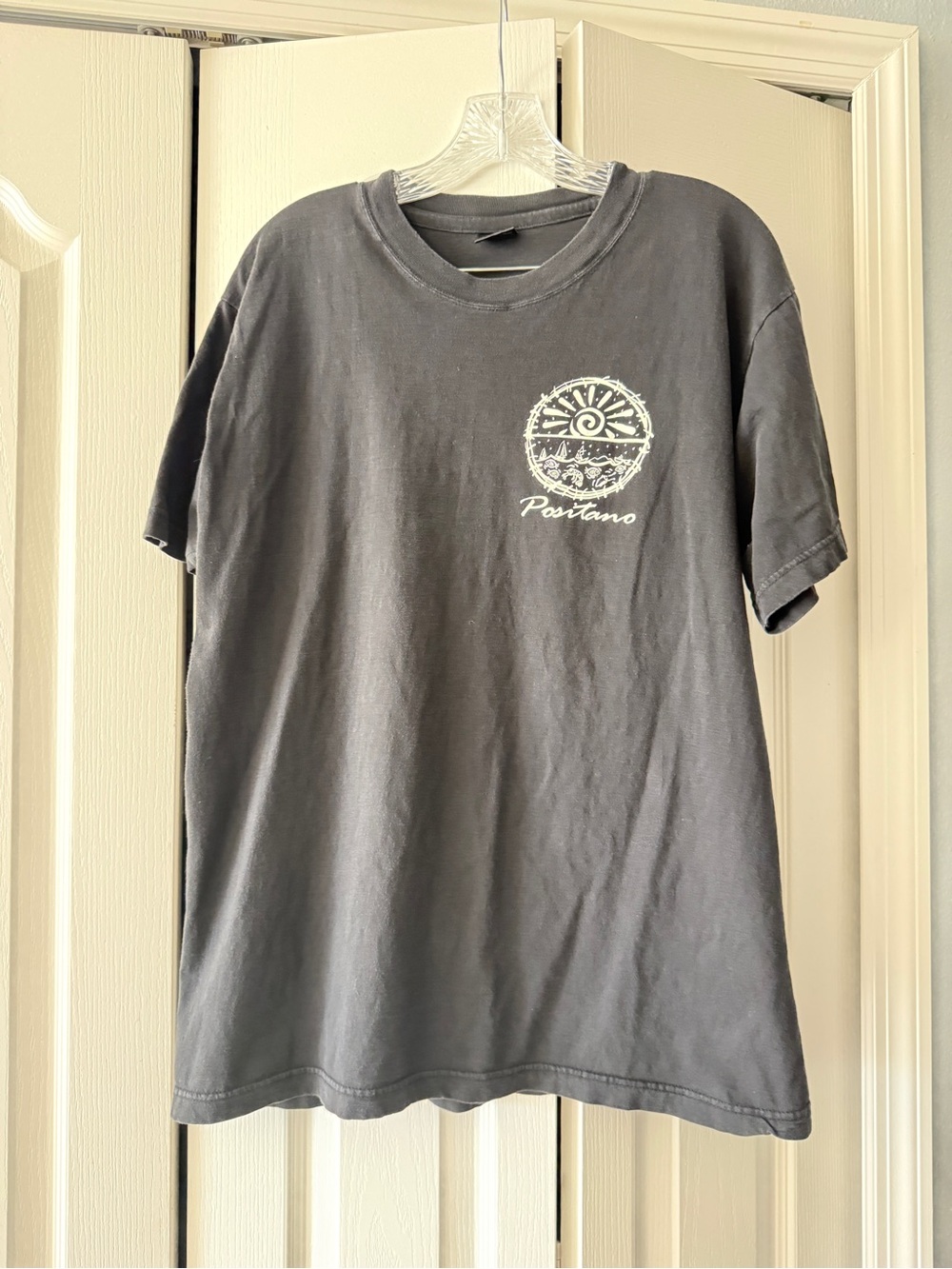 Graphic Short Sleeve Crewneck T-Shirt - Charcoal